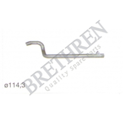 112643-SCANIA, -EXHAUST PIPE