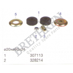 307113S-SCANIA, -MOUNTING KIT, SHOCK ABSORBER