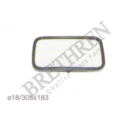 0008100416-MERCEDES-BENZ, -OUTSIDE MIRROR, DRIVER CAB