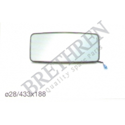 0018109116-MERCEDES-BENZ, -OUTSIDE MIRROR, DRIVER CAB