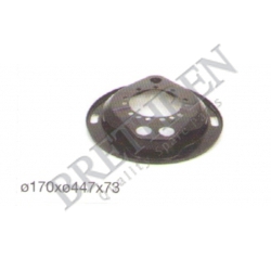 12616000A-SCANIA, -COVER PLATE, DUST-COVER WHEEL BEARING