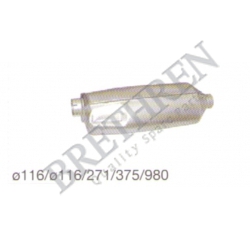 1305509-SCANIA, -MIDDLE-/END SILENCER