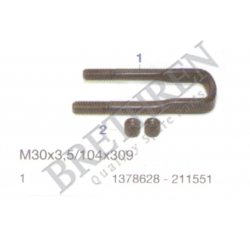 1378628S-SCANIA, -SPRING CLAMP